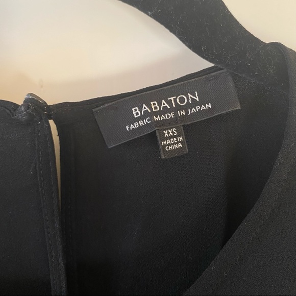 Aritzia Babaton black flutter cap sleeve midi dress - Picture 4 of 4